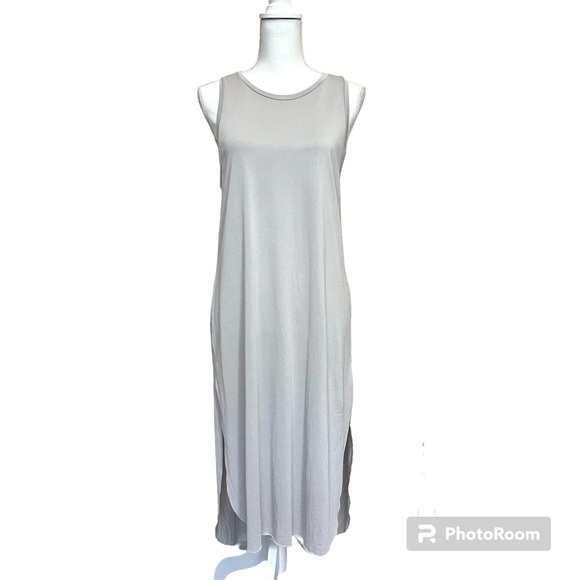 Lush Sleeveless Light Grey Casual Dress - Picture 1 of 12
